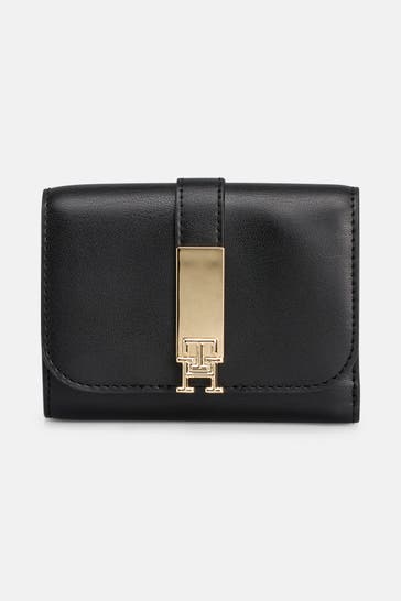 TOMMY HILFIGER Geldbörse 'Heritage' schwarz