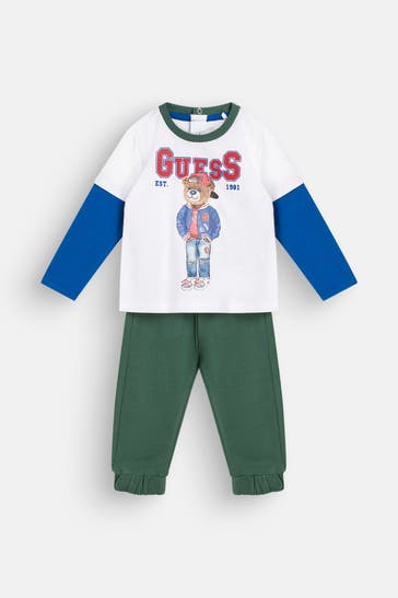 GUESS Set: Longsleeve und Sweatpants mehrfarbig