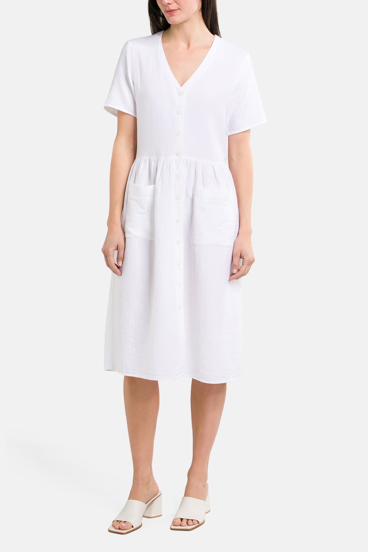 MARC O'POLO DENIM Jerseykleid weiß, Bild 1