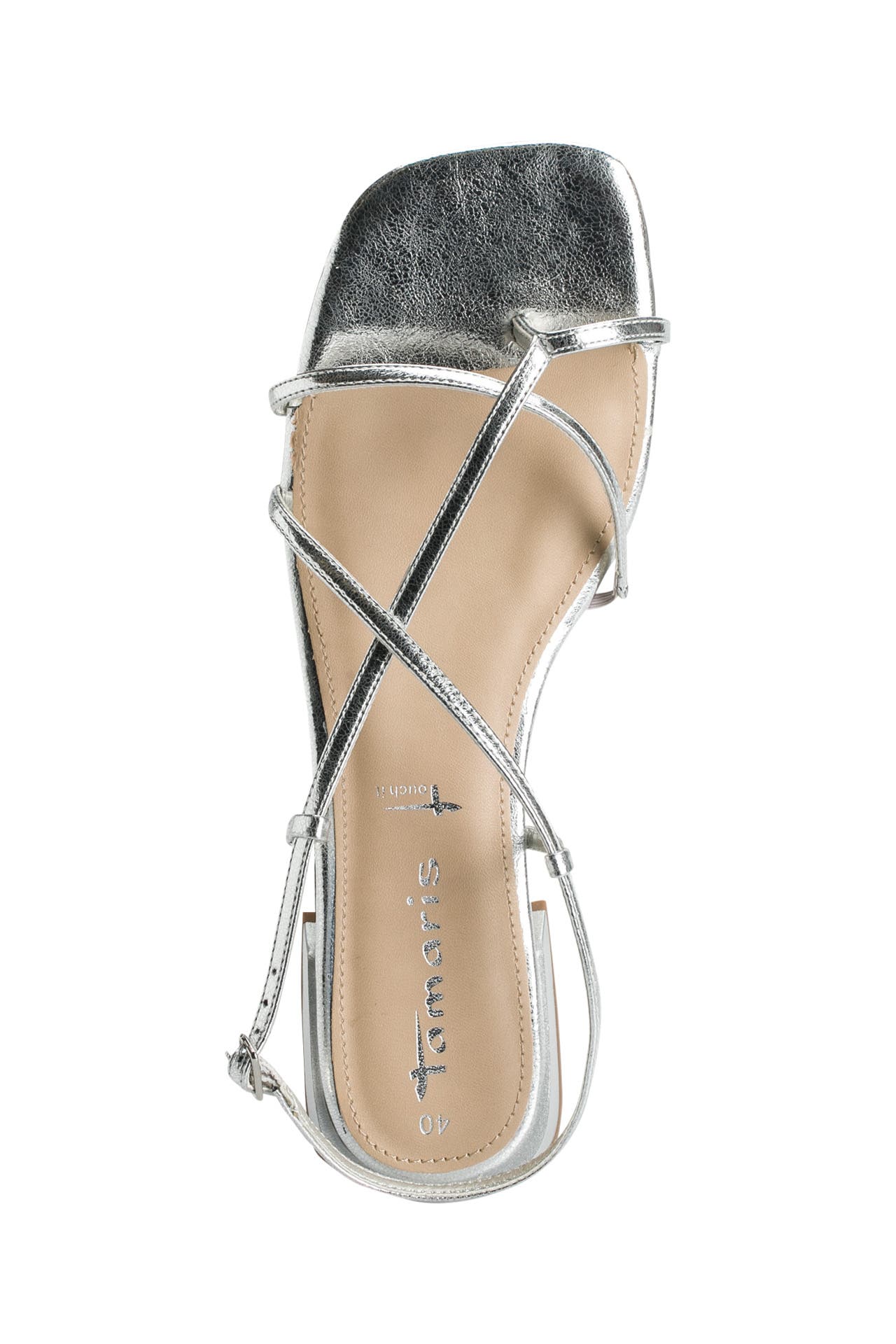 Tamaris sandalen silber flach Clearance