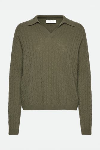 ROSEMUNDE Kaschmir-Pullover graugrün