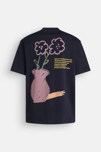 WOODBIRD T-Shirt 'Baine Cray' dunkelblau