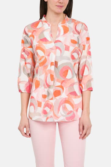 BETTY BARCLAY Tunika orangerot gemustert
