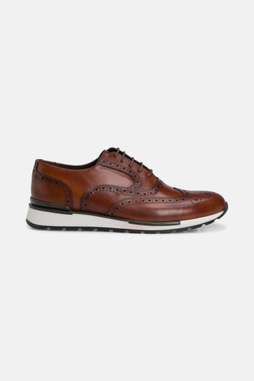 PRIME SHOES Lederschnürer cognac