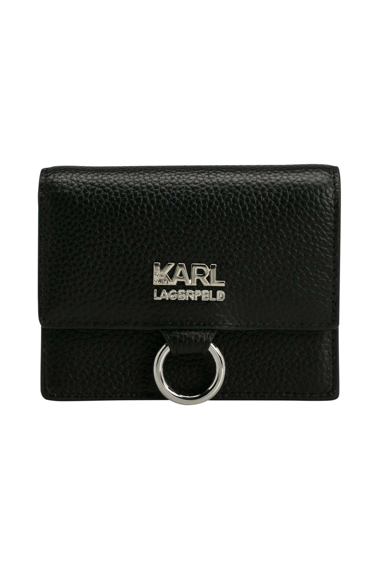 KARL LAGERFELD Ledergeldbörse 'Pebble', Bild 1