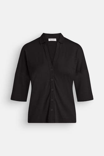MARC O'POLO Blusenshirt schwarz