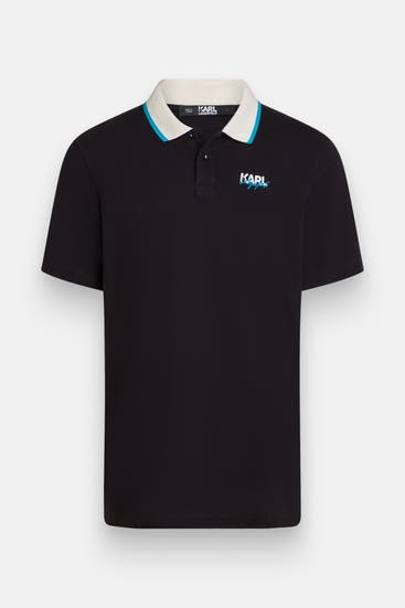 KARL LAGERFELD - Polo-Shirt schwarz