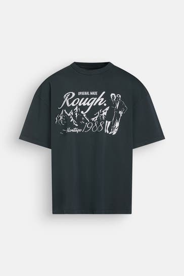 ROUGH. T-Shirt dunkelgrau