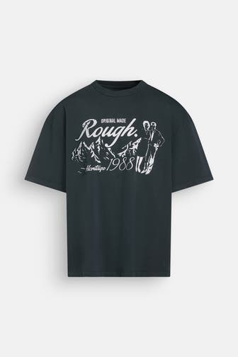 ROUGH. T-Shirt dunkelgrau