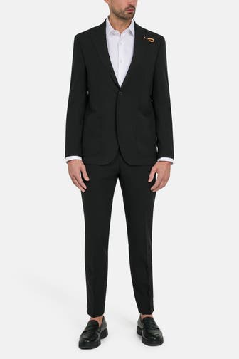 BALDESSARINI Leinenmix-Anzug 'Surello-Massa' schwarz