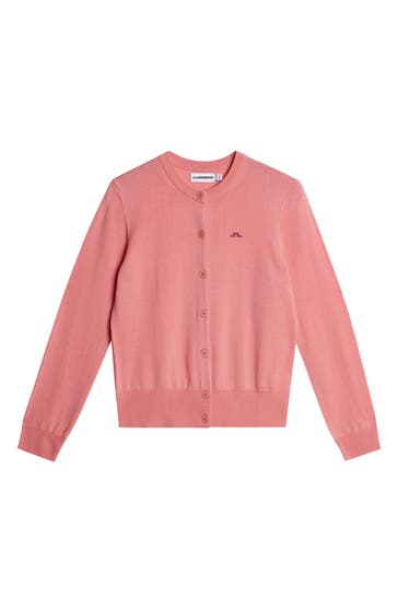 J.LINDEBERG SPORTSWEAR Woll-Cardigan 'Joanna' koralle