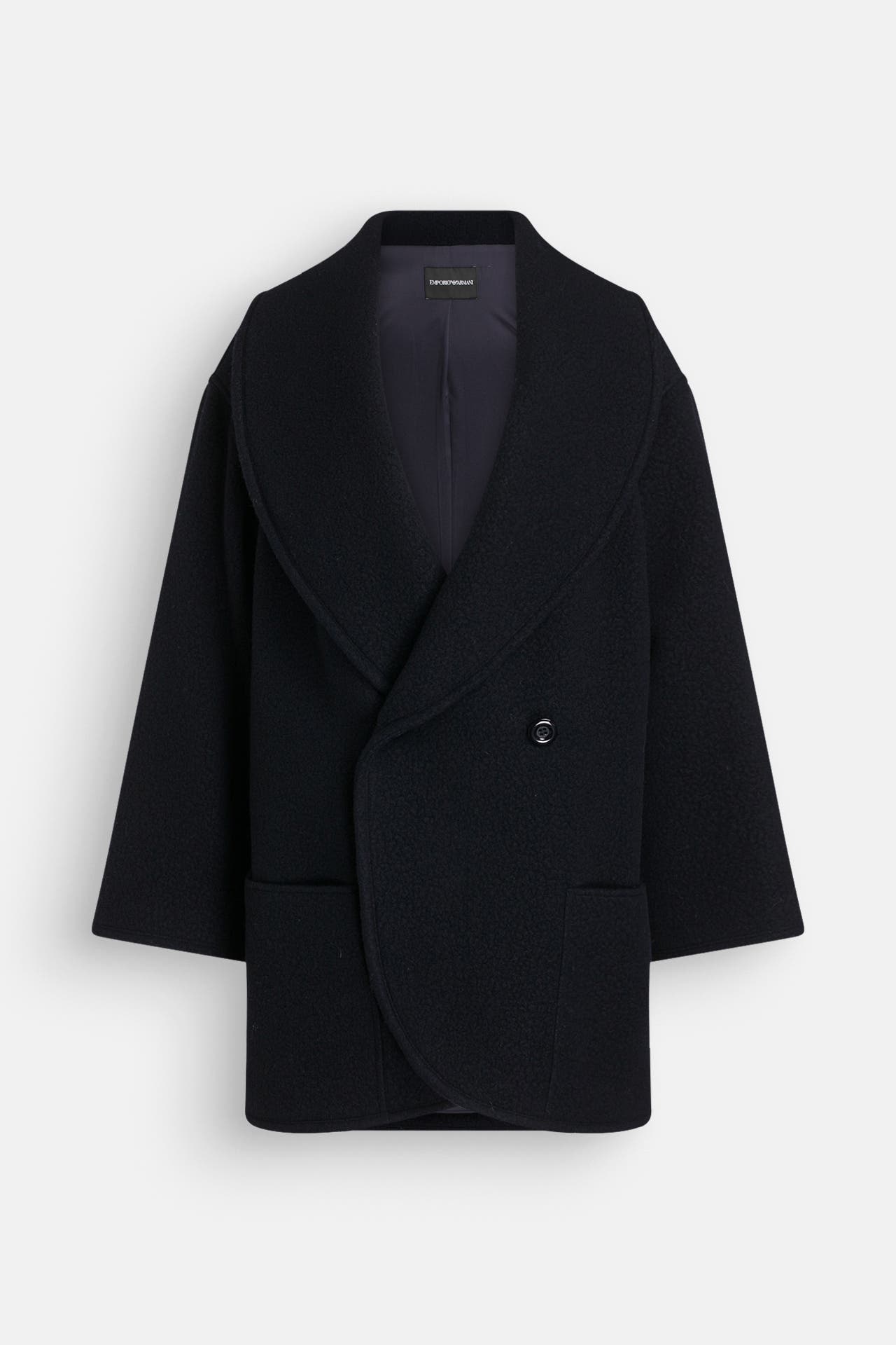 EMPORIO ARMANI Wollmantel 'Caban' navy, Bild 1