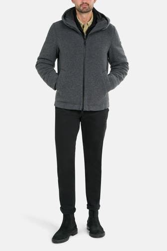 WOOLRICH Wollmix-Jacke anthrazit