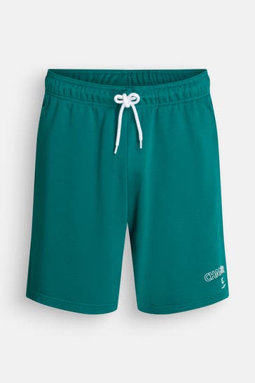 CHAMPION Sweat-Shorts smaragdgrün
