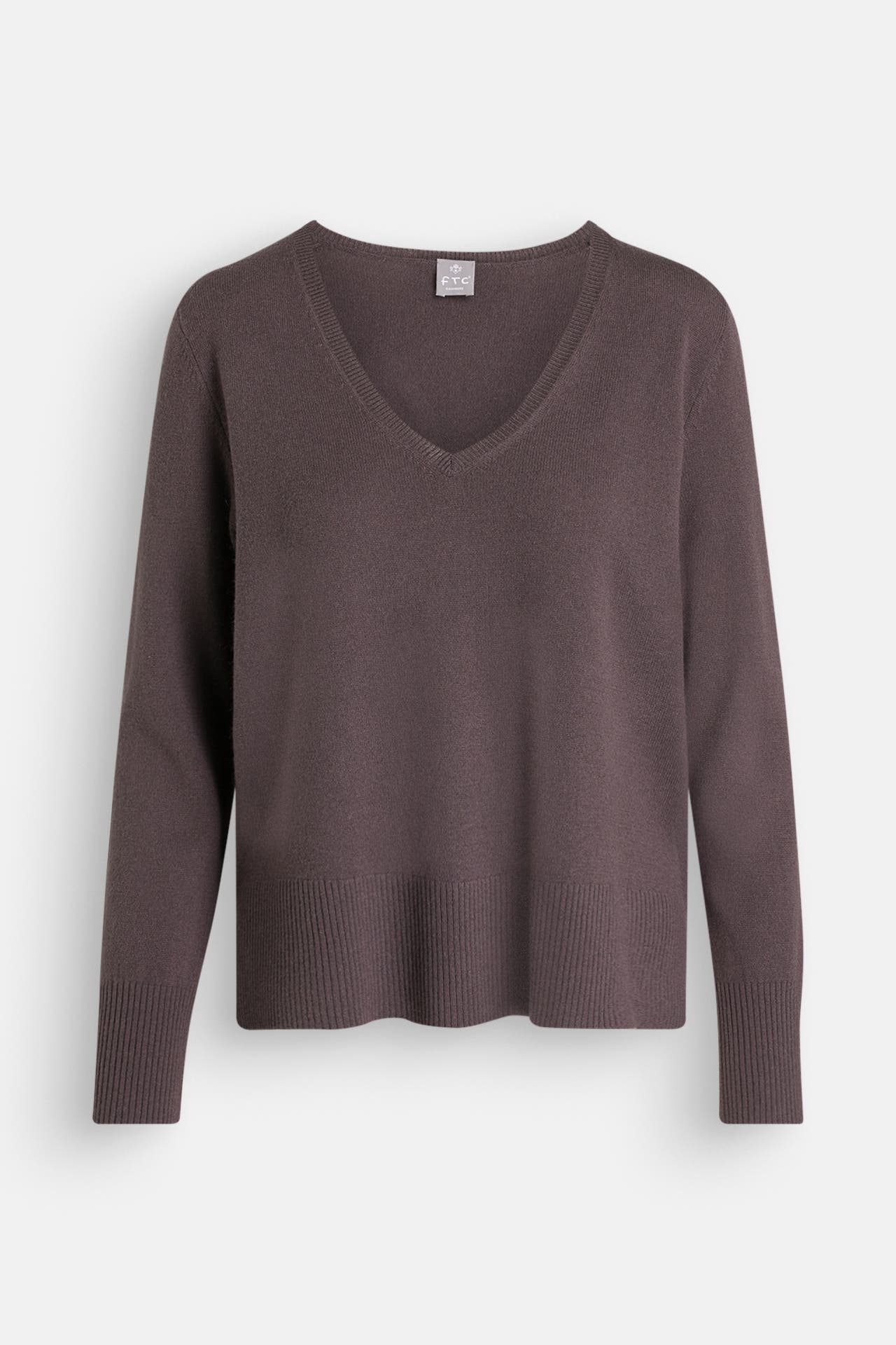 FTC Kaschmir-Pullover dunkelbraun, Bild 1