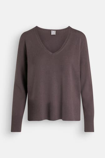 FTC Kaschmir-Pullover dunkelbraun