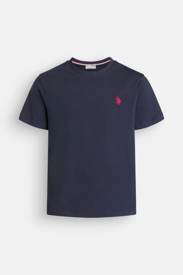 U.S. POLO ASSN. T-Shirt 'Sand' nachtblau