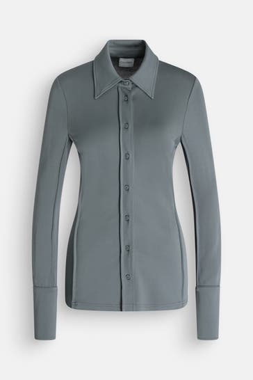 CLOSED Casual-Bluse smaragdgrün