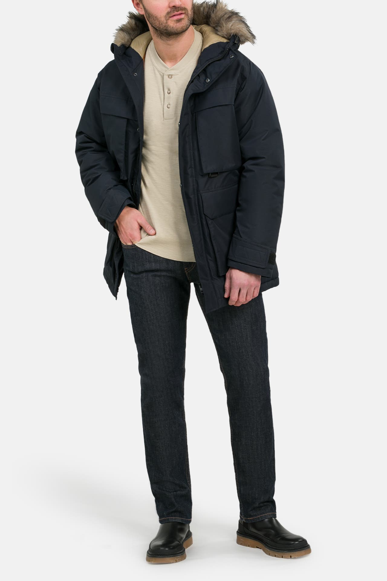JACK & JONES Parka 'Star' navy, Bild 1