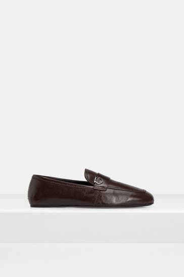 FERRAGAMO Slipper 'Debros' dunkelbraun