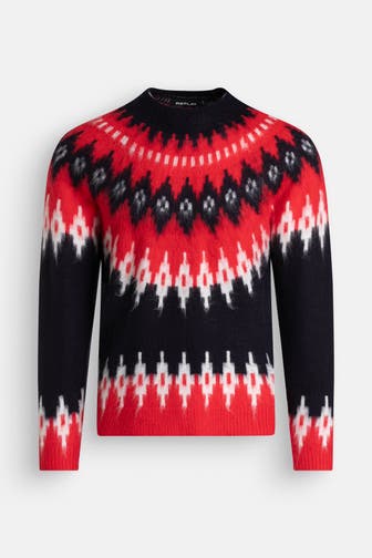 REPLAY Strickpullover gemustert