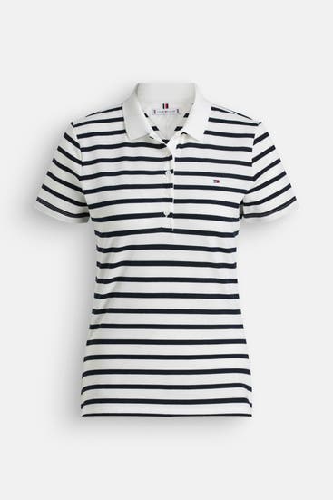 TOMMY HILFIGER - Polo-Shirt gestreift