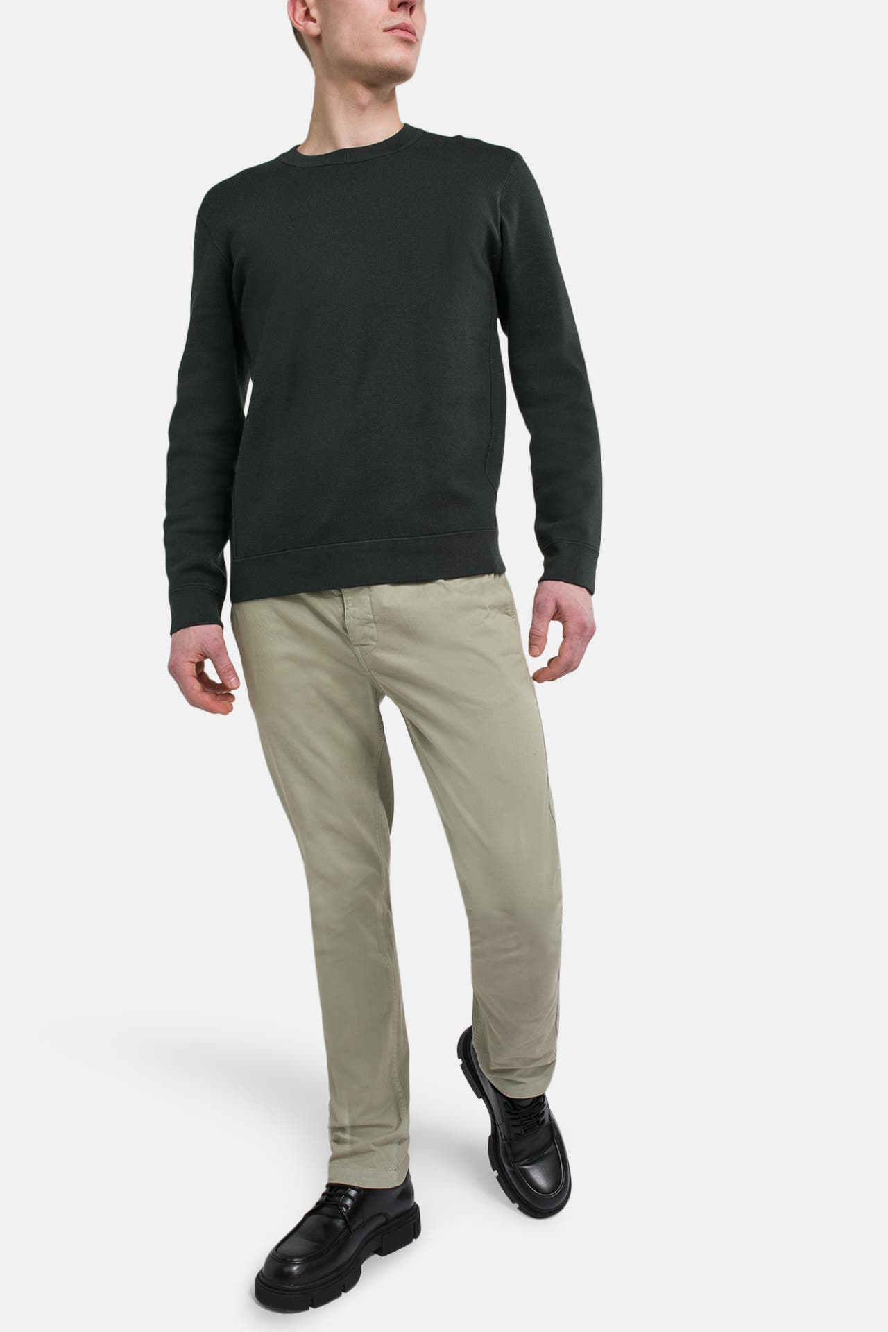 NN07 Strickpullover 'Luis' tannengrün, Bild 1