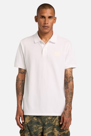TIMBERLAND Polo-Shirt weiß unisex