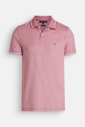 TOMMY HILFIGER Polo-Shirt rot meliert