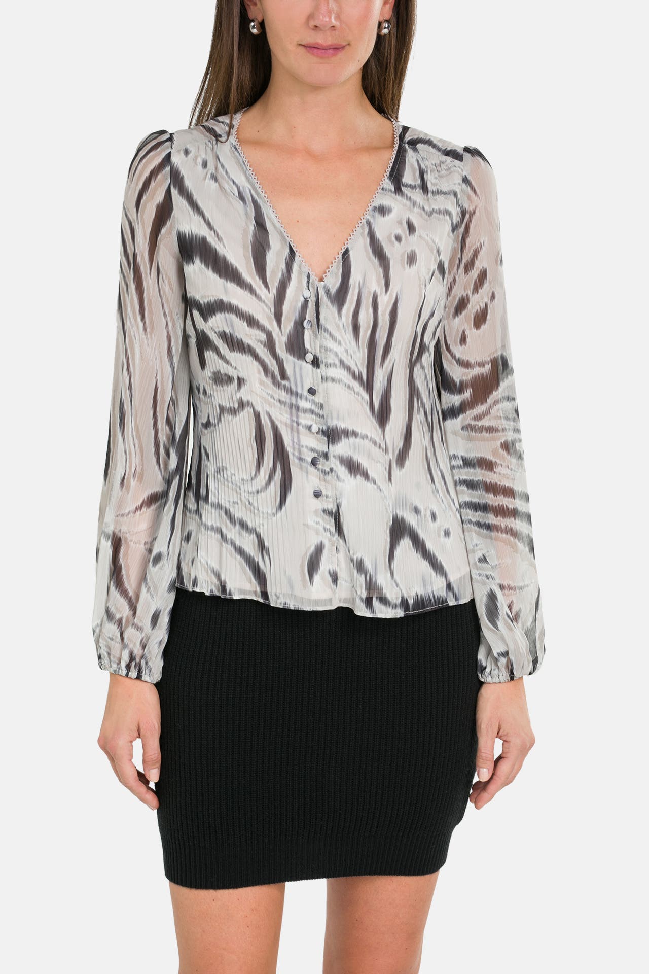 GUESS Casual-Bluse 'Yvette' gemustert, Bild 1