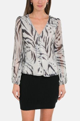 GUESS Casual-Bluse 'Yvette' gemustert