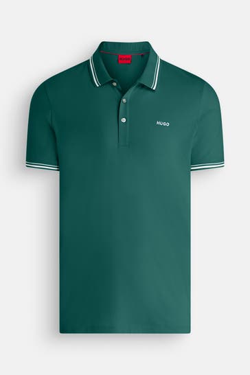 HUGO Polo-Shirt tannengrün