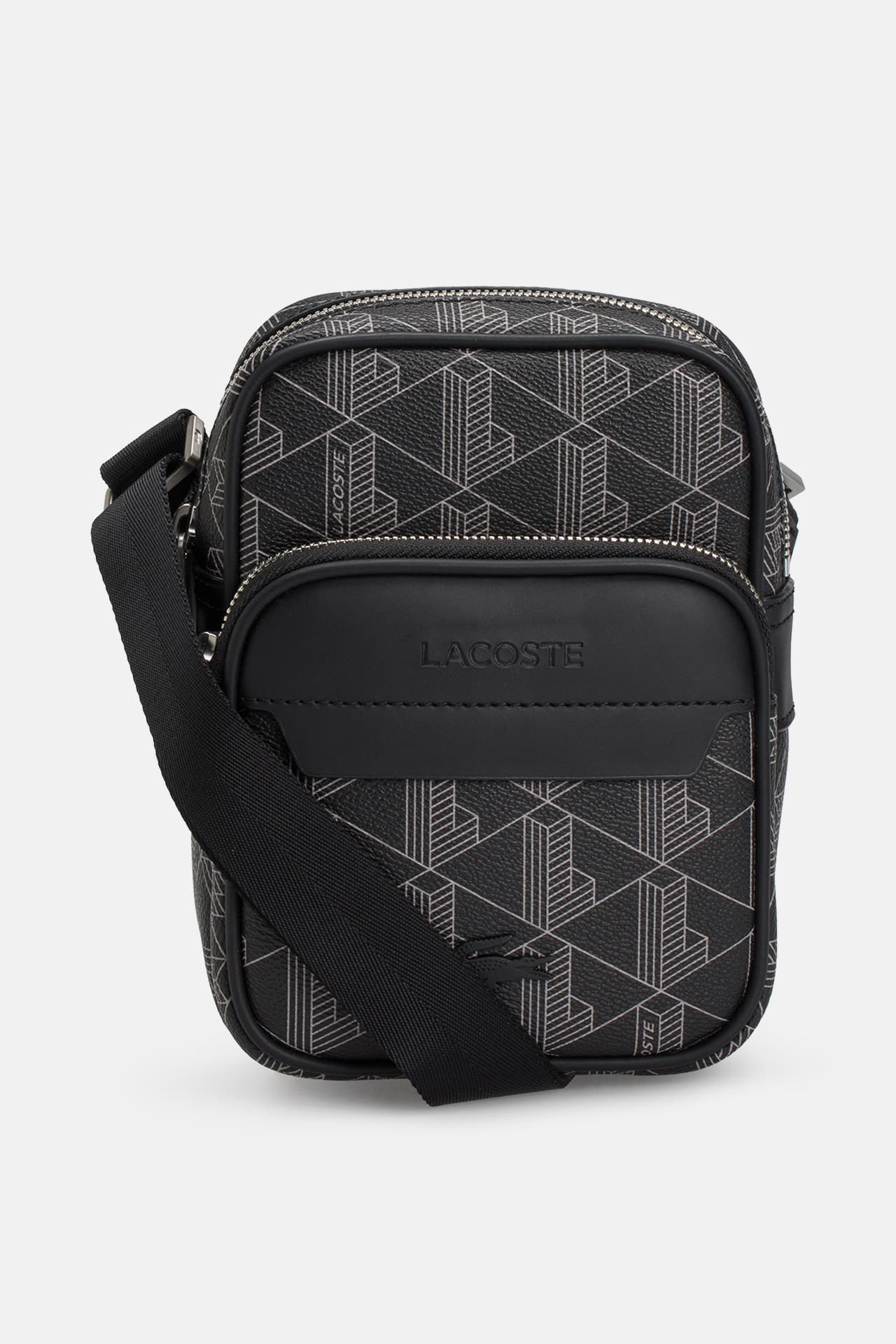 LACOSTE Umhängetasche schwarz gemustert, Bild 1