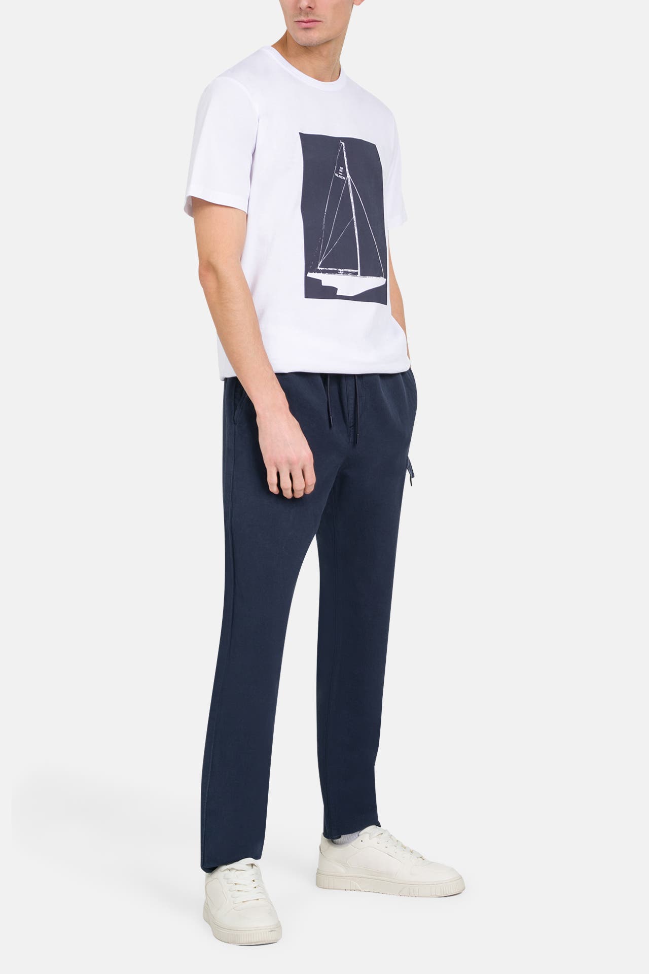 WOOLRICH Leinenmix-Hose navy, Bild 1