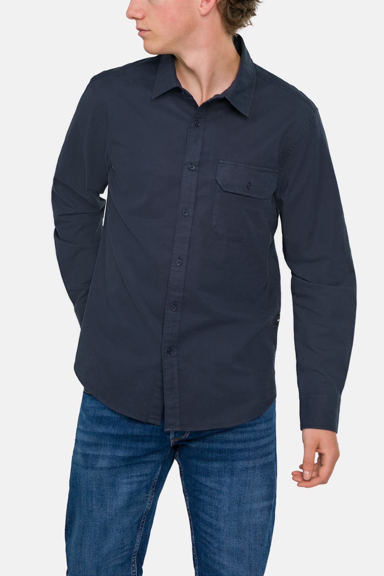 REPLAY Casual-Hemd nachtblau Slim Fit, Bild 1