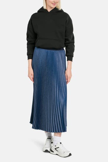 RIANI Plisseérock blau