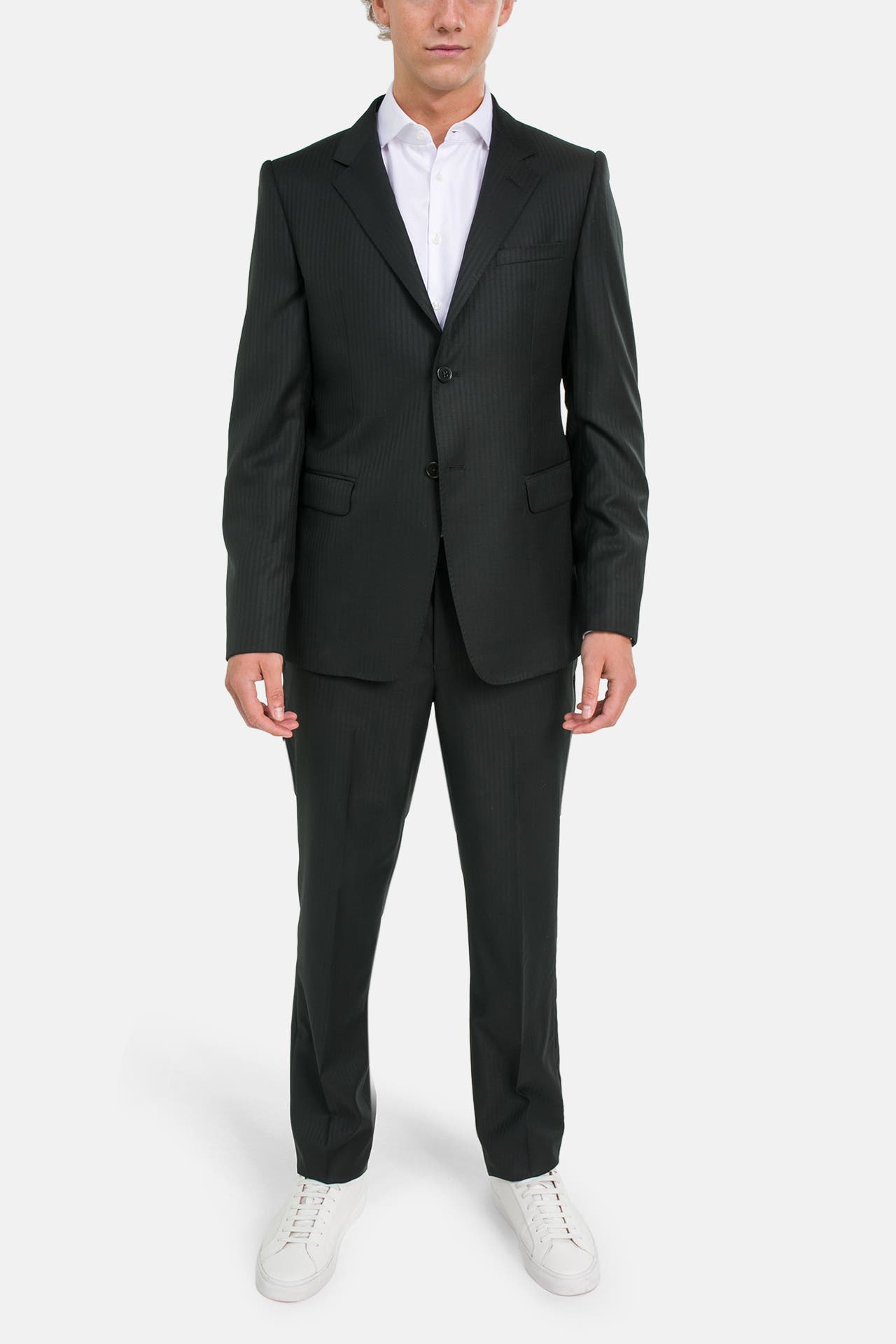 EMPORIO ARMANI Woll-Anzug schwarz, Bild 1