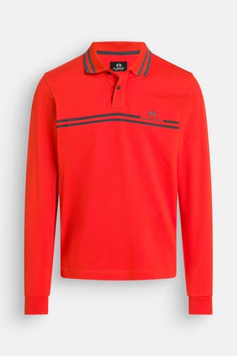LA MARTINA Langarm-Polo orange