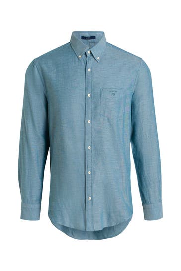 GANT Flanellhemd petrol