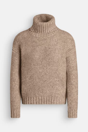 WOOLRICH Wollmixpullover hellbraun