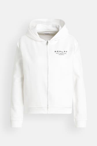 REPLAY Sweatjacke weiß