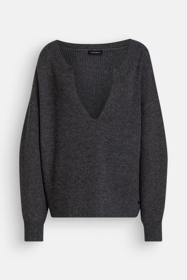 ELIAS RUMELIS Wollmix-Pullover 'Adaline' dunkelgrau