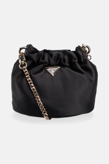 GUESS Mini-Beuteltasche 'Velina' schwarz