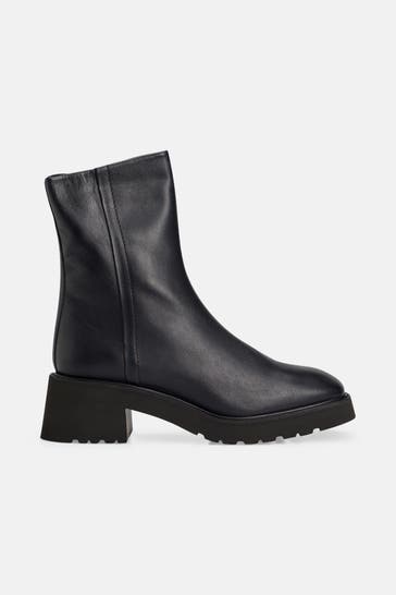 DONNA CAROLINA Lederstiefeletten nachtblau