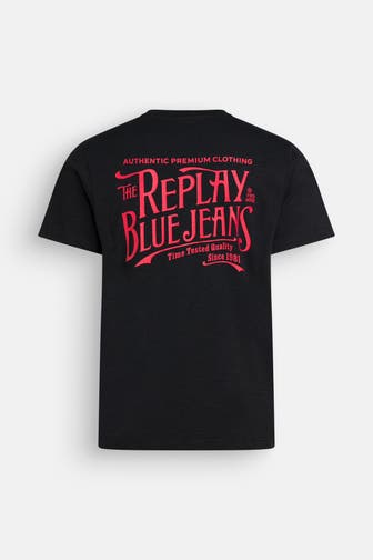 REPLAY T-Shirt schwarz
