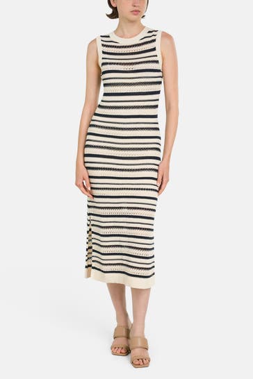 TOMMY HILFIGER Midikleid gestreift