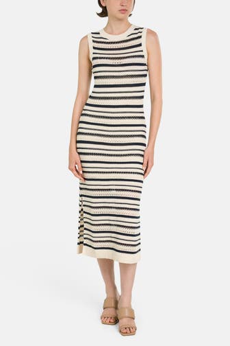 TOMMY HILFIGER Midikleid gestreift