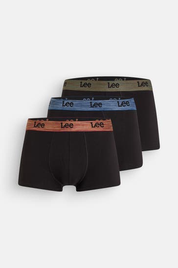 LEE 3er-Pack Boxer Trunks 'Aron' schwarz