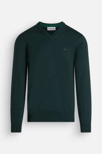 LACOSTE Strickpullover tannengrün