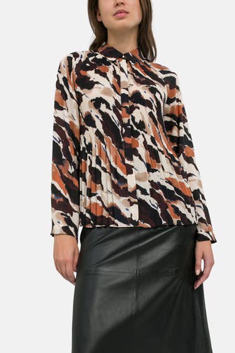 S.OLIVER BLACK LABEL Bluse animal gemustert